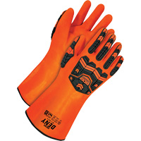 Deny Chemical Resistant Gloves, Size 9, 14" L, PVC, Terry Cloth Inner Lining Absolute Business Supply