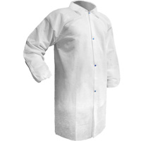 Care Lab Coat, Polypropylene, White, Small Absolute Business Supply