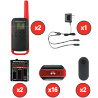 Radios bidirectionnelles Talkabout, Bande FRS, 22 canaux, Port&eacute;e 32 km Absolute Business Supply