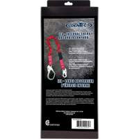 ShockSorb Internal Shock Lanyard, 6', Snap Hook Center, Snap Hook Leg Ends, Polyester Absolute Business Supply