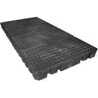 Black Diamond Low Profile Spill Pallet, 102 US gal. Spill Capacity, 96" x 49" x 6.5" Absolute Business Supply