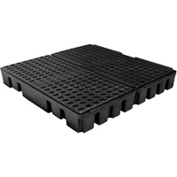 Black Diamond Low Profile Spill Pallet, 51 US gal. Spill Capacity, 49" x 48" x 6.5" Absolute Business Supply