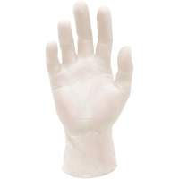 Gants d'examen m&eacute;dical synth&eacute;tiques extensibles, Grand, Vinyle, 5 mils, Sans poudre, Blanc, Classe 2 Absolute Business Supply