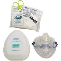 Ensemble de masque RCR de poche et accessoires, Masque r&eacute;utilisable, Classe 2 Absolute Business Supply