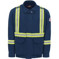 Blouson aviateur doubl&eacute; pour hommes avec garniture r&eacute;fl&eacute;chissante, Petit, Bleu marin, 29 cal/cm² Absolute Business Supply