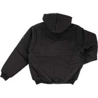 Hooded Duck Bomber Jacket, Men's, Small, Black Absolute Business Supply