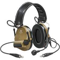Casque VI NIB avec deux fils de sortie et rail arc Peltor ComTac, Style Bandeau, 23 dB Absolute Business Supply