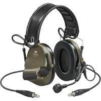 Casque VI NIB avec deux fils de sortie et rail arc Peltor ComTac, Style Bandeau, 23 dB Absolute Business Supply