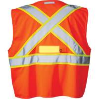 Veste de s&eacute;curit&eacute; SV350 X-Back avec lampe, Orange haute visibilit&eacute;, Petit, Polyester Absolute Business Supply