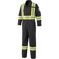 7702BK Combinaison ignifuge et r&eacute;sistant &agrave; l'arc &eacute;lectrique 88/12 FR-Tech, Taille 36, Noir, 9,7 cal/cm² Absolute Business Supply
