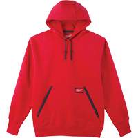 Chandail &agrave; capuchon lourd, Hommes, Petit, Rouge Absolute Business Supply