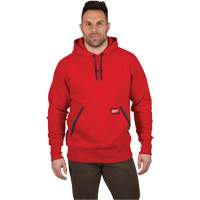 Chandail &agrave; capuchon lourd, Hommes, Petit, Rouge Absolute Business Supply