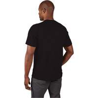 Hybrid Work Tee Shirt, Men's, Small, Black Absolute Business Supply