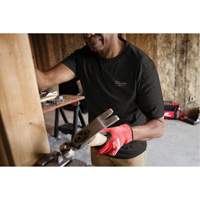 Hybrid Work Tee Shirt, Men's, Small, Black Absolute Business Supply