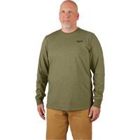 Hybrid Work Tee Shirt, Men's, Small, Green Absolute Business Supply