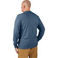 Hybrid Work Tee Shirt, Men's, Small, Blue Absolute Business Supply