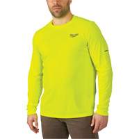 Workskin Lightweight High Visibility Shirt, Men's, Small, Yellow Absolute Business Supply