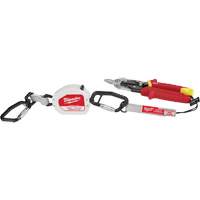 Quick-Connect Tool Lanyard, Retractable, Dual Carabiner Absolute Business Supply