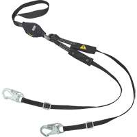 V-Series Utility Energy Absorbing Lanyard, 6', Snap Hook Center, Snap Hook Leg Ends, Nylon Absolute Business Supply