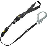 Longe utilitaire &agrave; amortisseur d'&eacute;nergie V-Series, 6', Point d'ancrage &agrave; Crochet d'armature, Crochet mousqueton aux jambes, Nylon Absolute Business Supply