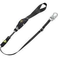 V-Series Utility Energy Absorbing Lanyard, 6', Snap Hook Center, Snap Hook Leg Ends, Nylon Absolute Business Supply