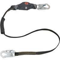 Anti-Corrosion Energy Absorbing Lanyard, 6', Rebar Hook Center, Snap Hook Leg Ends, Polyester Absolute Business Supply
