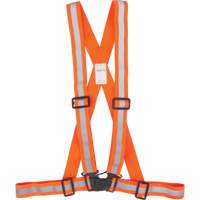 Traffic Harness, High Visibility Orange, Silver Reflective Colour, Medium Absolute Business Supply