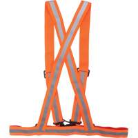 Traffic Harness, High Visibility Orange, Silver Reflective Colour, Medium Absolute Business Supply