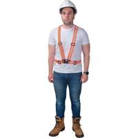 Traffic Harness, High Visibility Orange, Silver Reflective Colour, Medium Absolute Business Supply