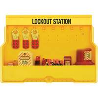 Station de cadenassage dappareils &eacute;lectriques de qualit&eacute; sup&eacute;rieure, Cadenas Aucune, Capacit&eacute; de 16, Cadenas Non compris Absolute Business Supply