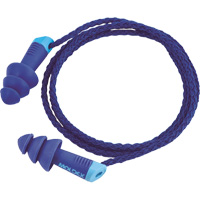 Alphas Metal Detectable Reusable Earplugs, Corded, One-Size, Bulk - Polybag, 27 NRR dB Absolute Business Supply