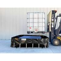 Berme de confinement des d&eacute;versements Ultra-IBC Berm, Capacit&eacute; 400 gal. US, 6' la x 6' lo x 18" h, Support en L Absolute Business Supply