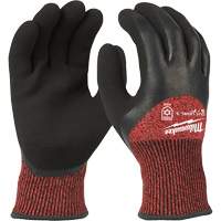 Winter Cut-Resistant Gloves, X-Large, 15 Gauge, Rubber Latex Coated, ANSI/ISEA 105 Level 3 Absolute Business Supply
