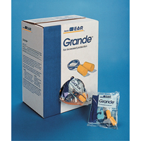 Bouchons d'oreilles classiques E-A-R, Vrac - Sac en poly, Grand, Avec cordon Absolute Business Supply