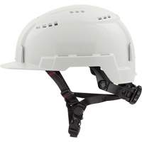 Casque &agrave; bordure avant avec support &agrave; lampe de poche Bolt, Suspension Rochet Absolute Business Supply