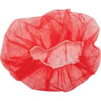 Bouffant Caps, Polypropylene, 21", Red Absolute Business Supply