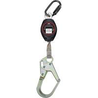 Cordage de s&eacute;curit&eacute; autor&eacute;tractable avec mousqueton moyen Dynamic, 7', Polyester, Pivotant Absolute Business Supply