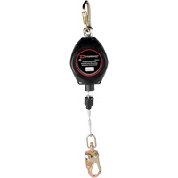 Cordage de s&eacute;curit&eacute; autor&eacute;tractable Dynamic, 20', Acier galvanis&eacute;, Pivotant Absolute Business Supply
