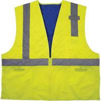Chill-Its 6668 Safety Cooling Vest, Small, High Visibility Lime-Yellow Absolute Business Supply