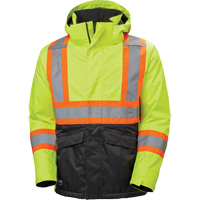 Veste d'hiver Alta, Polyester, Noir/Jaune lime haute visibilit&eacute;, Petit Absolute Business Supply