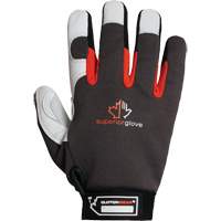Gants de m&eacute;canicien Clutch Gear Thinsulate, Paume Cuir fleur de ch&egrave;vre/Cuir refendu, Taille Petit/7 Absolute Business Supply