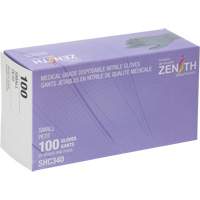 Gants jetables de calibre m&eacute;dical, Petit, Nitrile, 6 mils, Sans poudre, Noir, Classe 2 Absolute Business Supply