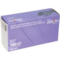Medical Grade Disposable Gloves, Medium, Nitrile, 6-mil, Powder-Free, Black, Class 2 Absolute Business Supply
