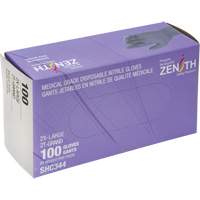 Medical Grade Disposable Gloves, 2X-Large, Nitrile, 6-mil, Powder-Free, Black, Class 2 Absolute Business Supply