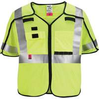 Gilet de s&eacute;curit&eacute; &agrave; maille d&eacute;tachable, Noir/Jaune lime haute visibilit&eacute;, Moyen/Petit Absolute Business Supply