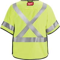 Gilet de s&eacute;curit&eacute; &agrave; maille d&eacute;tachable, Noir/Jaune lime haute visibilit&eacute;, Moyen/Petit Absolute Business Supply