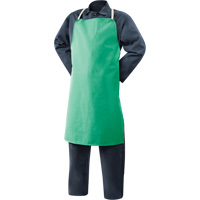 Tablier en coton ignifuge Weldlite, Salopette, 36" lo, Vert Absolute Business Supply