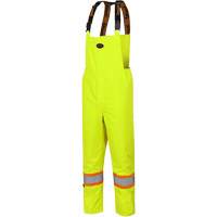 5054 The Rock 300D Insulated Bib Pants, Polyester, Small, High Visibility Lime-Yellow Absolute Business Supply