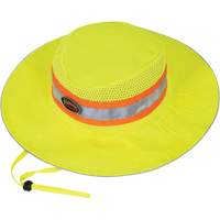 279 Ranger's Hat with Strap, High Visibility Lime-Yellow, Polyester Absolute Business Supply