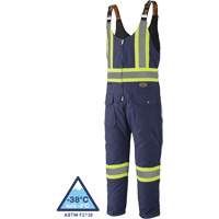 5536 Quilted Duck Overalls, Cotton, Small, Navy Blue Absolute Business Supply
